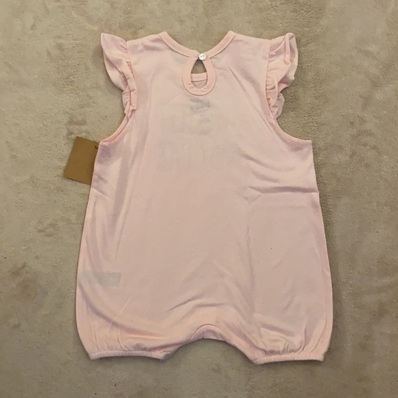 Rae Dunn SWEETEST BABY EVER Rompers Size 6-9 Month - Picture 3 of 7